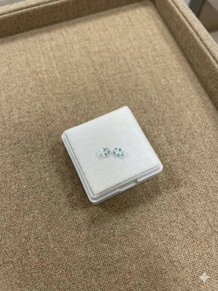 AAA+ Certified Quality Natural Aquamarine, Oval Shaped, lite Blue Colored, Weight 0.29Ct.,Dimensions 5x3mm. Refractive Index, Gem234